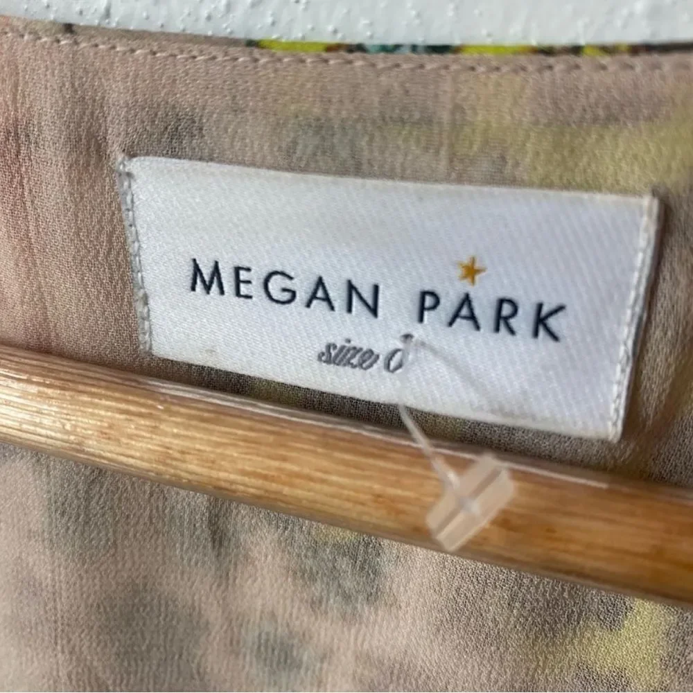 NWOT Megan Park Floral Silk Oversized Shift Dress Luxury